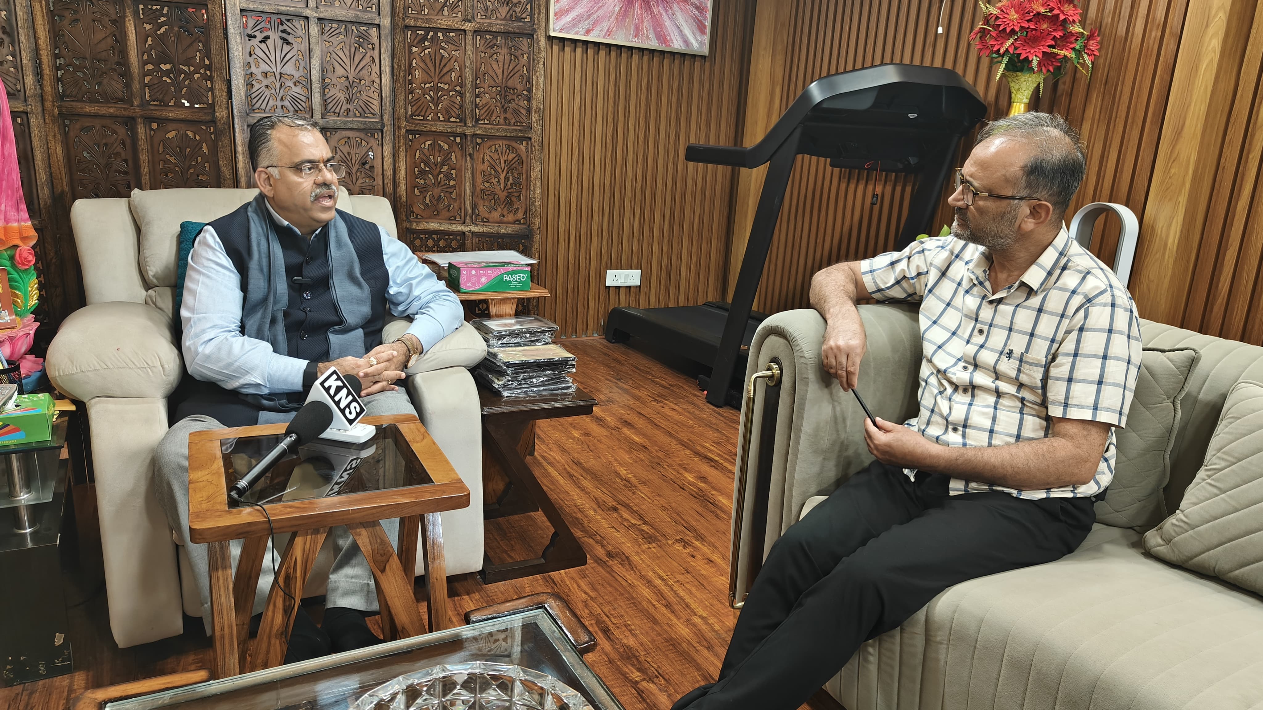 KNS Chief During Candid Chat with National General Secretary incharge J&K BJP